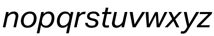 Aktiv Grotesk Mlym Italic Font LOWERCASE