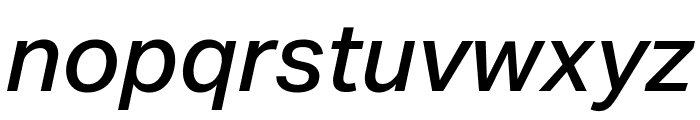 Aktiv Grotesk Mlym Medium Italic Font LOWERCASE