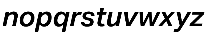 Aktiv Grotesk Mlym SemiBold Italic Font LOWERCASE