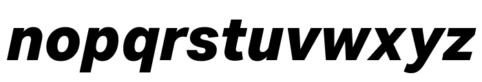 Aktiv Grotesk Mlym XBold Italic Font LOWERCASE