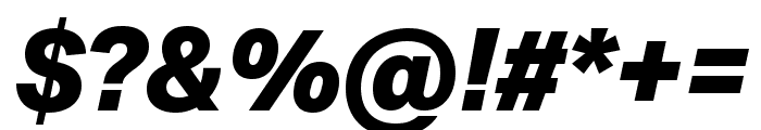 Aktiv Grotesk XBold Italic Font OTHER CHARS