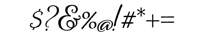 Alana Regular Font OTHER CHARS