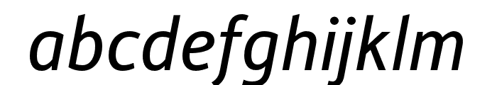 Alber New Italic Font LOWERCASE