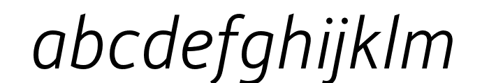 Alber New Light Italic Font LOWERCASE
