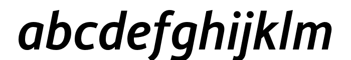 Alber New Medium Italic Font LOWERCASE