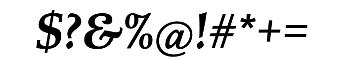 Albertan Pro Bold Italic Font OTHER CHARS