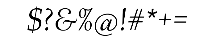 Albertan Pro Inline Italic Font OTHER CHARS