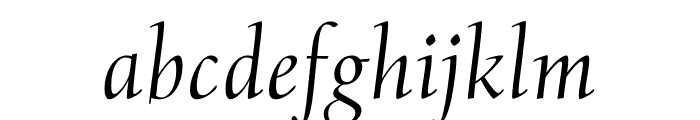 Albertan Pro Light Italic Font LOWERCASE