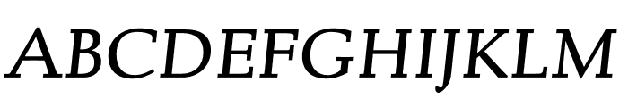 Albertan Pro Medium Italic Font UPPERCASE