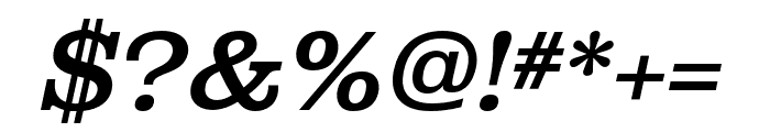 Albiona Medium Italic Font OTHER CHARS
