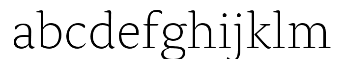 Alda OT CEV Light Regular Font LOWERCASE