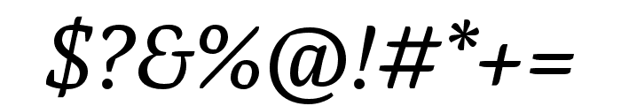 Alda OT CEV Regular Italic Font OTHER CHARS