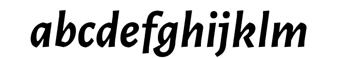 Alegreya Sans Bold Italic Font LOWERCASE