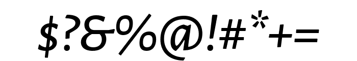 Alegreya Sans Medium Italic Font OTHER CHARS