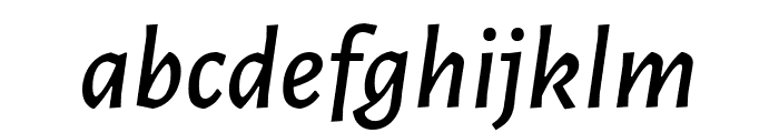 Alegreya Sans Medium Italic Font LOWERCASE