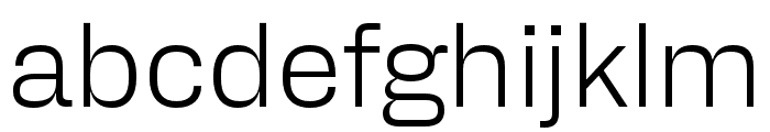 Alfabet Light Font LOWERCASE