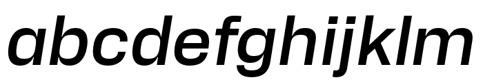 Alfabet Medium Italic Font LOWERCASE