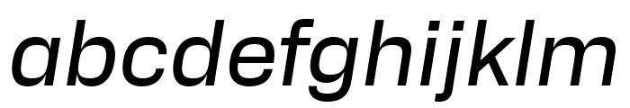 Alfabet Regular Italic Font LOWERCASE