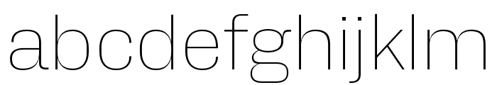 Alfabet Thin Font LOWERCASE