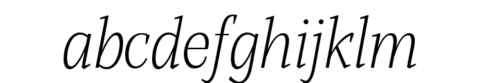 Alga Extralight Italic Font LOWERCASE
