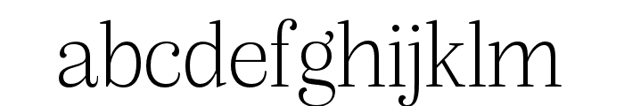 Alga Extralight Font LOWERCASE