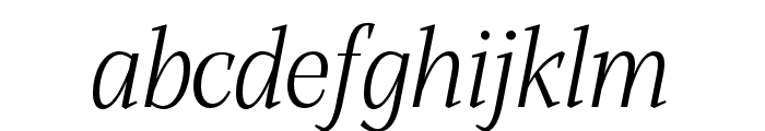 Alga Light Italic Font LOWERCASE