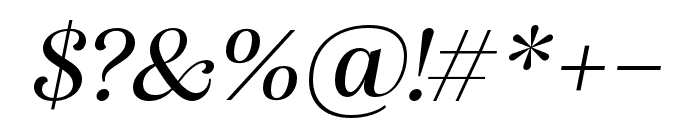 Alga Medium Italic Font OTHER CHARS