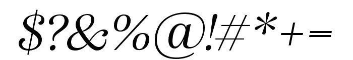Alga Regular Italic Font OTHER CHARS