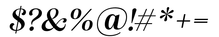 Alga Semibold Italic Font OTHER CHARS