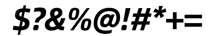 Alibaba Sans Bold Italic Font OTHER CHARS