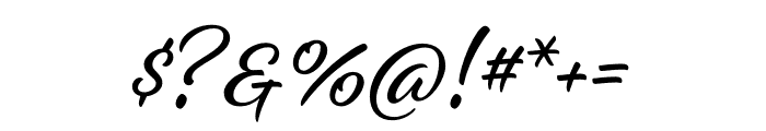Alisha Regular Font OTHER CHARS