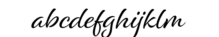Alisha Regular Font LOWERCASE