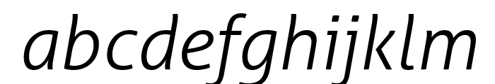 Aller Light Italic Font LOWERCASE