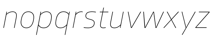 Allotrope Thin Italic Font LOWERCASE