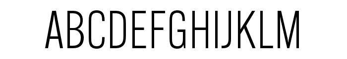 Alternate Gothic ATF Semilight Font UPPERCASE