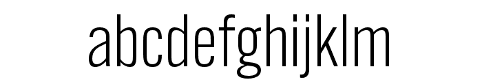 Alternate Gothic ATF Semilight Font LOWERCASE