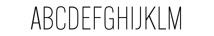 Alternate Gothic ATF Thin Font UPPERCASE