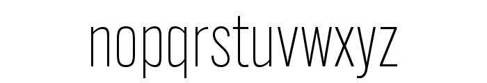 Alternate Gothic ATF Thin Font LOWERCASE