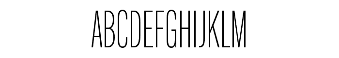 Alternate Gothic Compressed ATF Light Font UPPERCASE