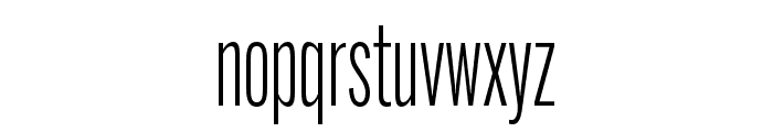 Alternate Gothic Compressed ATF Semilight Font LOWERCASE