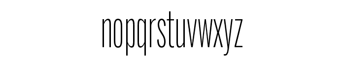 Alternate Gothic Compressed ATF Thin Font LOWERCASE