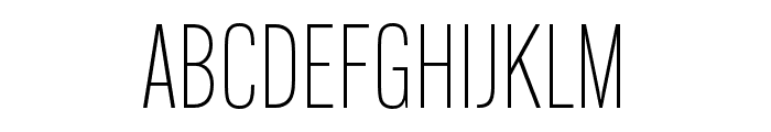 Alternate Gothic Condensed ATF Light Font UPPERCASE