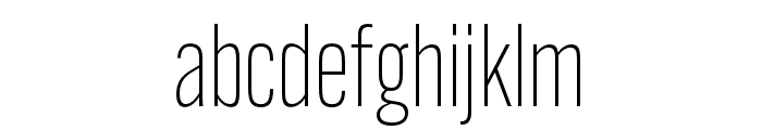 Alternate Gothic Condensed ATF Light Font LOWERCASE