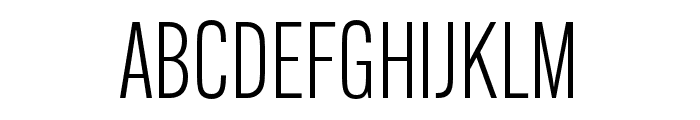 Alternate Gothic Condensed ATF Semilight Font UPPERCASE