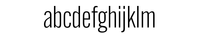 Alternate Gothic Condensed ATF Semilight Font LOWERCASE