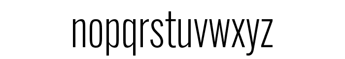 Alternate Gothic Condensed ATF Semilight Font LOWERCASE