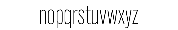 Alternate Gothic Condensed ATF Thin Font LOWERCASE