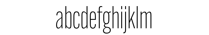 Alternate Gothic Extra Cond ATF Light Font LOWERCASE