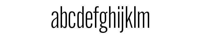 Alternate Gothic Extra Cond ATF Semilight Font LOWERCASE