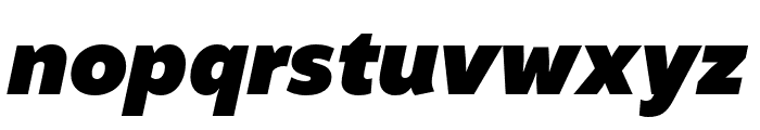 Altivo Black Italic Font LOWERCASE